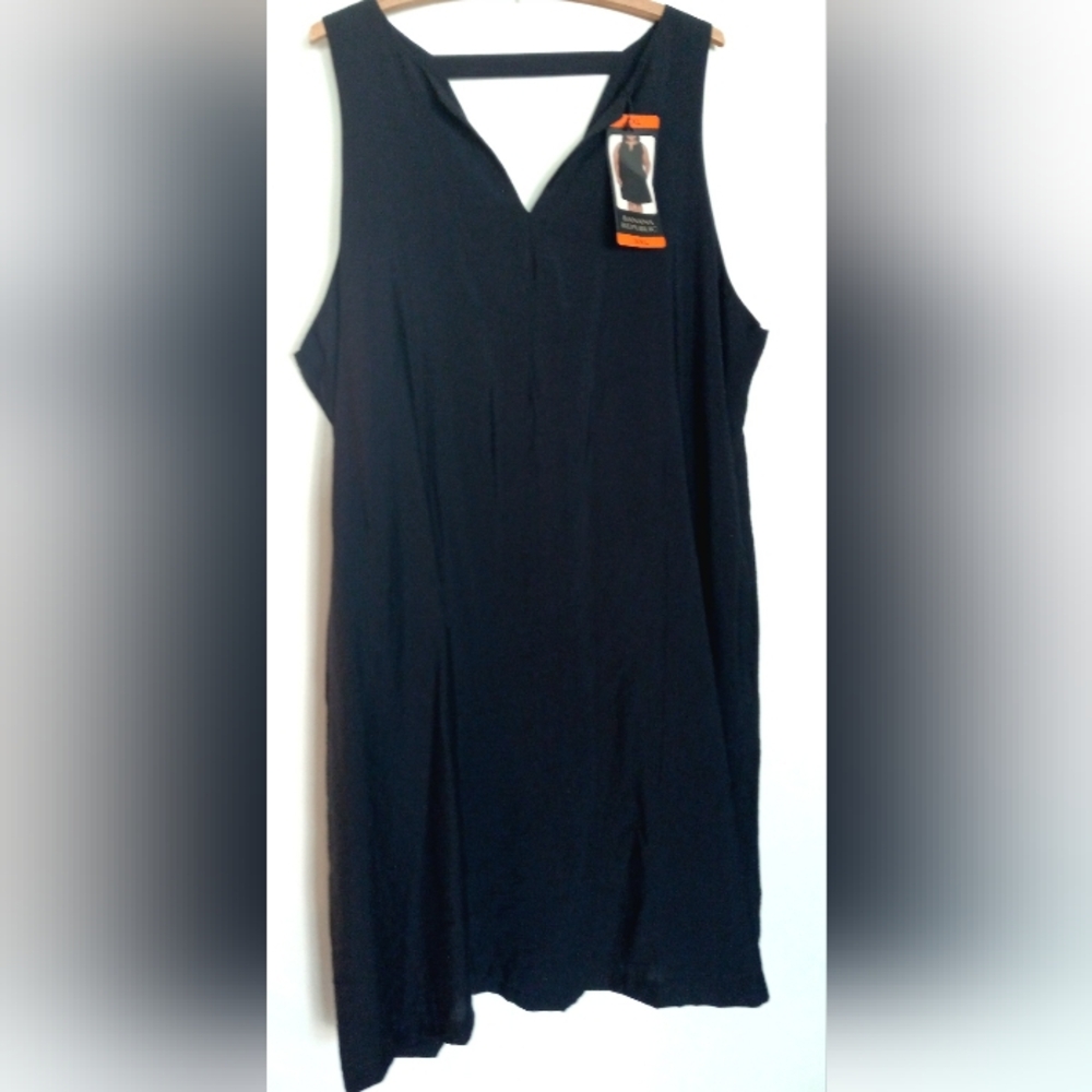 BANANA REPUBLIC Classic Black NWT Sleeveless Cocktail Dress XXL Designer Plus